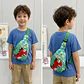Mochila Cruzada Infantil Verde con Dinosaurio Rojo - Miniatura 2