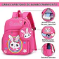 Mochila Escolar Infantil Rosa de Conejo con Monedero - Miniatura 2