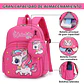Mochila Escolar Infantil Rosa de Unicornio con Monedero - Miniatura 2