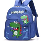 Mochila Escolar Infantil Azul de Dinosaurio con Monedero - Miniatura 1