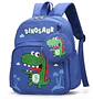 Mochila Escolar Infantil Azul de Dinosaurio con Monedero - Miniatura 1