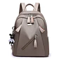 Mochila Urbana Casual Gris Para Mujer - Miniatura 1