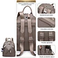 Mochila Urbana Casual Gris Para Mujer - Miniatura 3