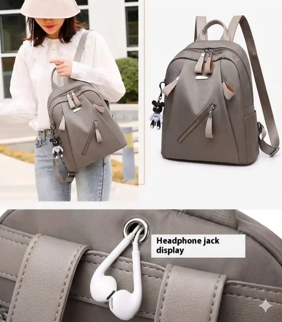 Mochila Urbana Casual Gris Para Mujer 4