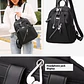 Mochila Urbana Casual Negra Para Mujer - Miniatura 4