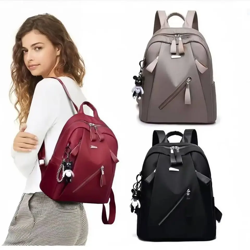 Mochila Urbana Casual Roja Para Mujer 5