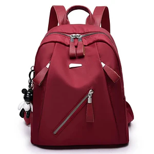 Mochila Urbana Casual Roja Para Mujer