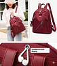 Mochila Urbana Casual Roja Para Mujer - Miniatura 4