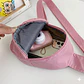 Mini Mochila Bandolera Infantil Rosa con Carita Feliz - Miniatura 2