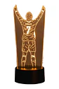 Lampara 3D Cristiano Ronaldo de 7 colores - Miniatura 1
