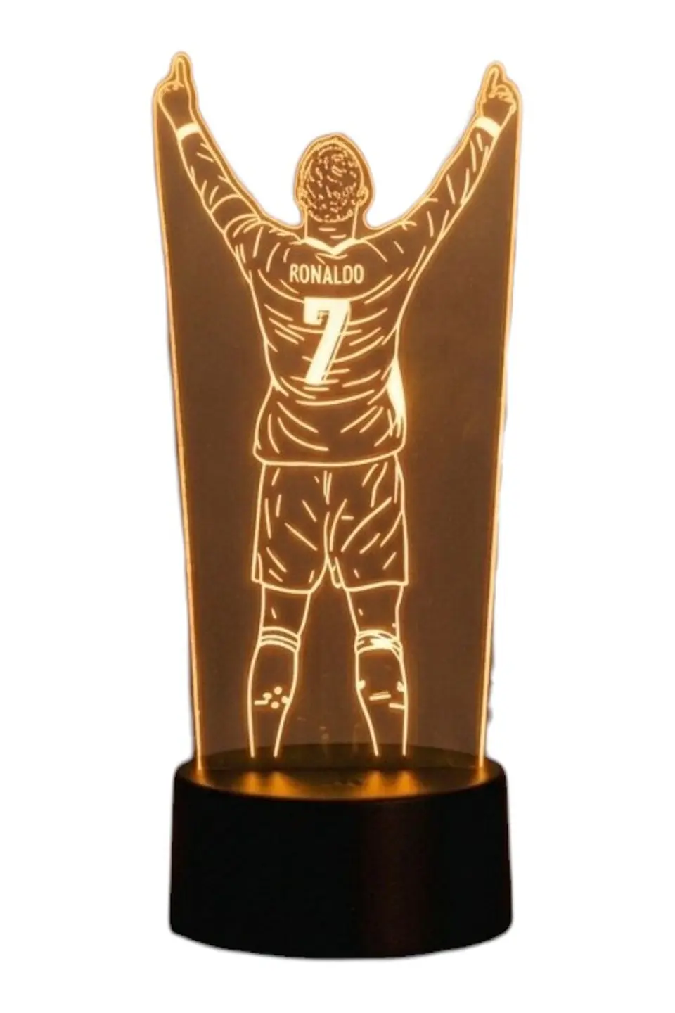 Lampara 3D Cristiano Ronaldo de 7 colores 1