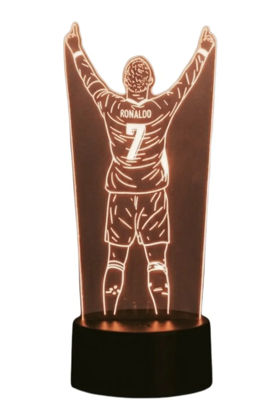 Lampara 3D Cristiano Ronaldo de 7 colores 3