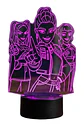 Lampara 3D Guerreras K-Pop IV de 7 colores - Miniatura 2