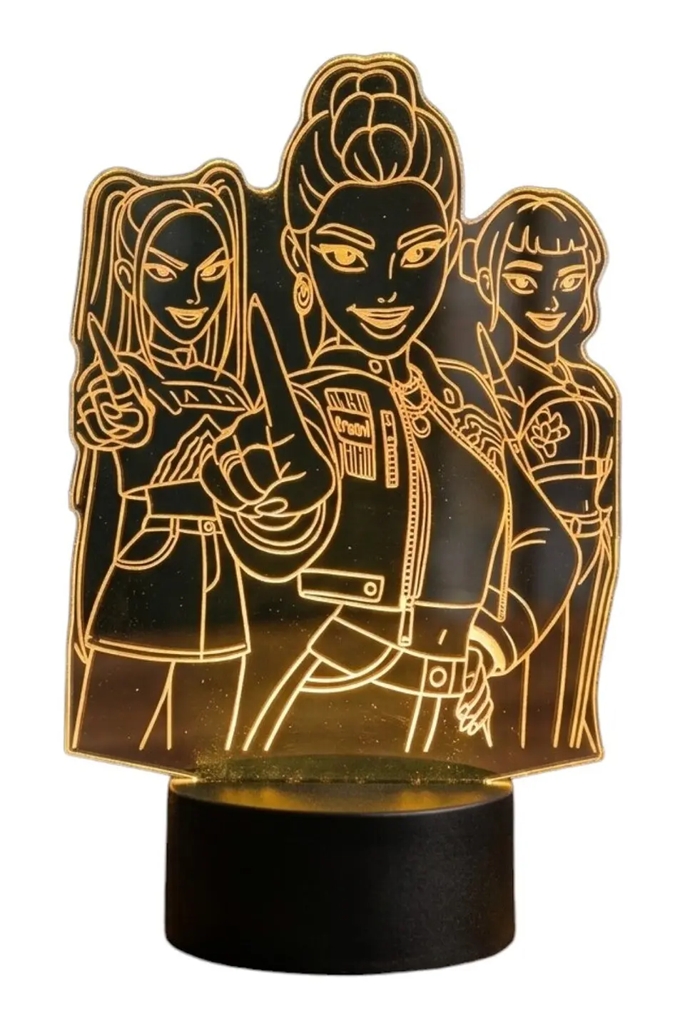 Lampara 3D Guerreras K-Pop IV de 7 colores 1