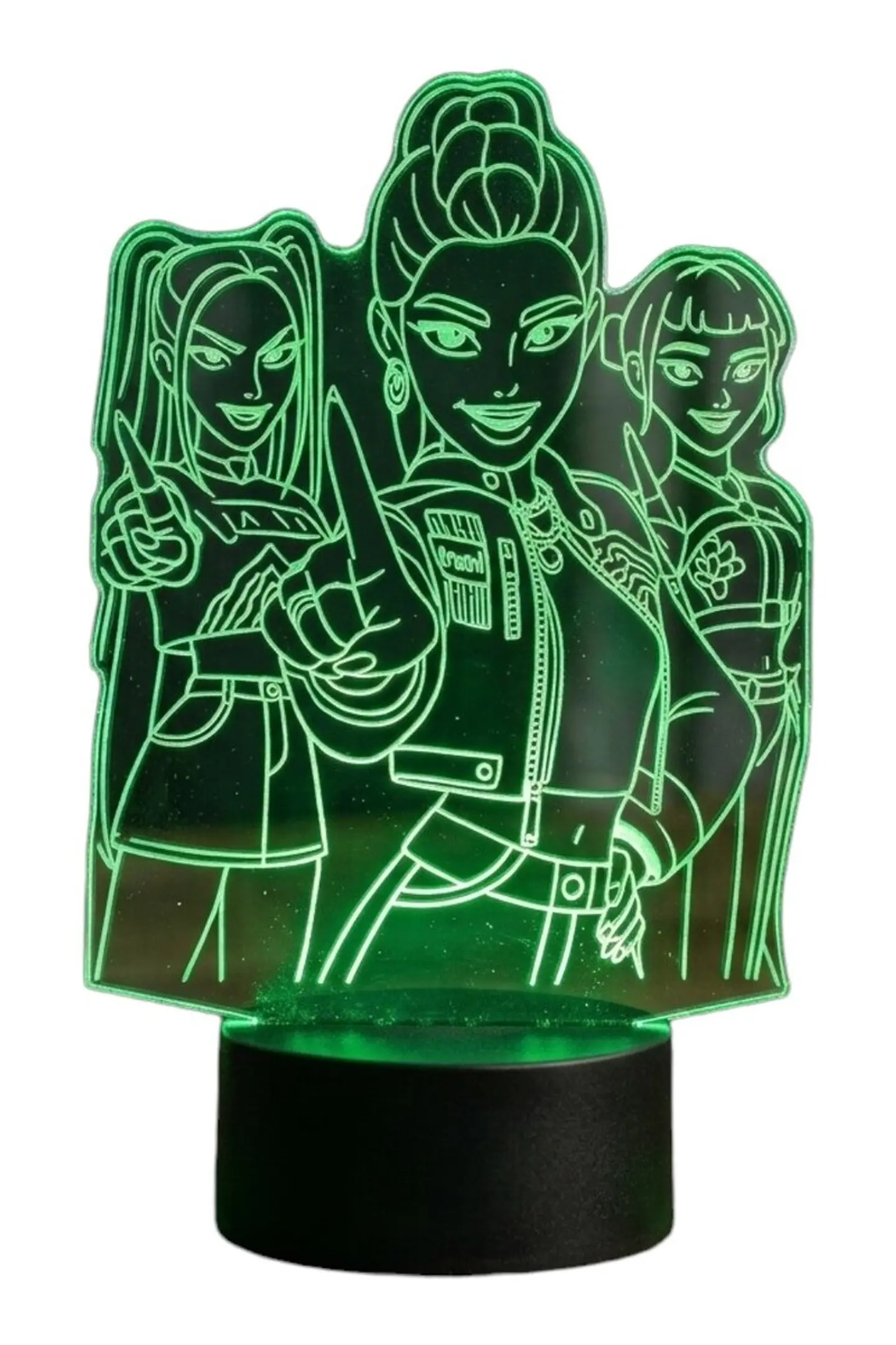 Lampara 3D Guerreras K-Pop IV de 7 colores 3