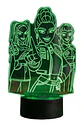 Lampara 3D Guerreras K-Pop IV de 7 colores - Miniatura 3