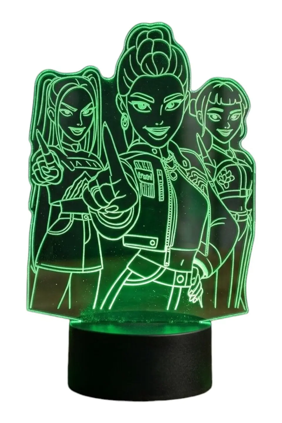 Lampara 3D Guerreras K-Pop IV de 7 colores 3