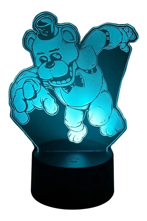 Lampara 3D Five Nights at Freddy's de 7 colores