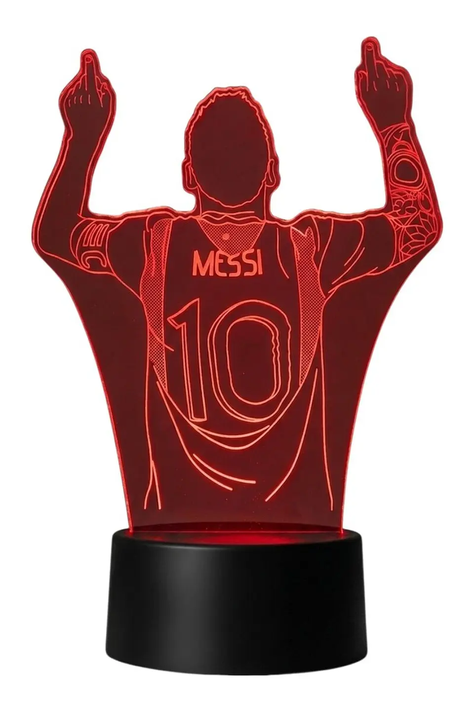 Lampara 3D Messi II de 7 colores 3