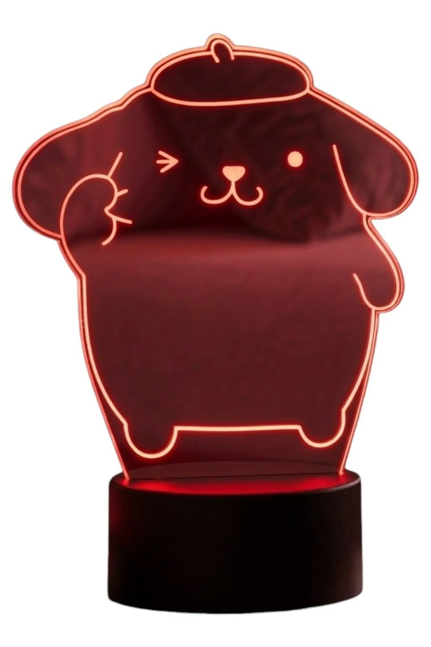 Lampara 3D Pompompurin de 7 colores 3