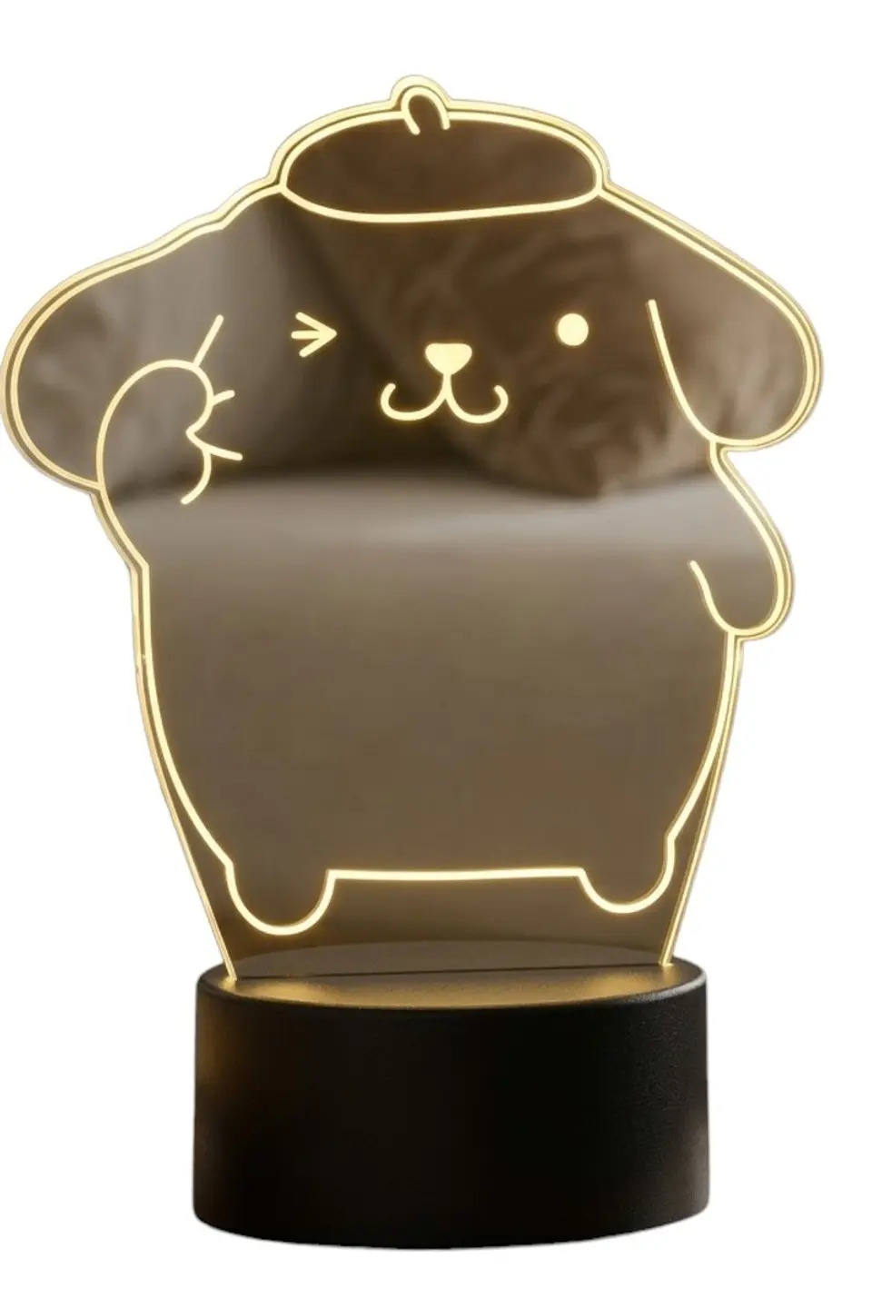 Lampara 3D Pompompurin de 7 colores 2