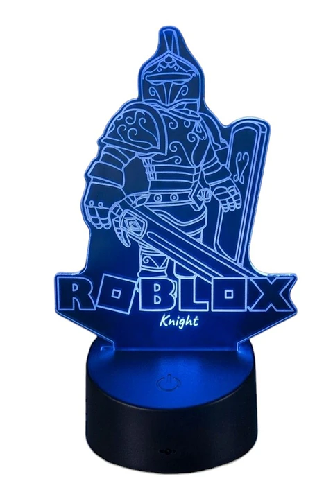 Lampara 3D Roblox Knight de 7 colores