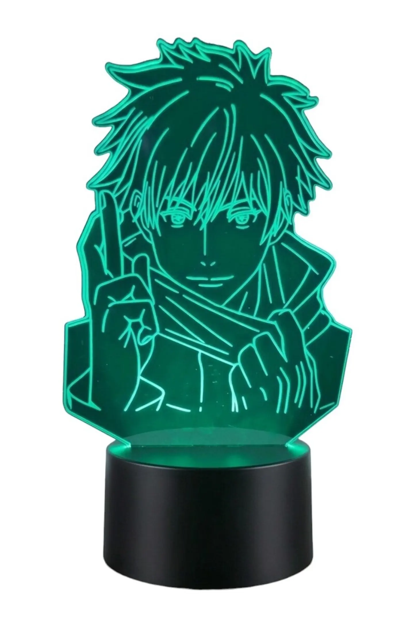 Lampara 3D Satoru Gojo Jujutsu Kaisen de 7 colores 3