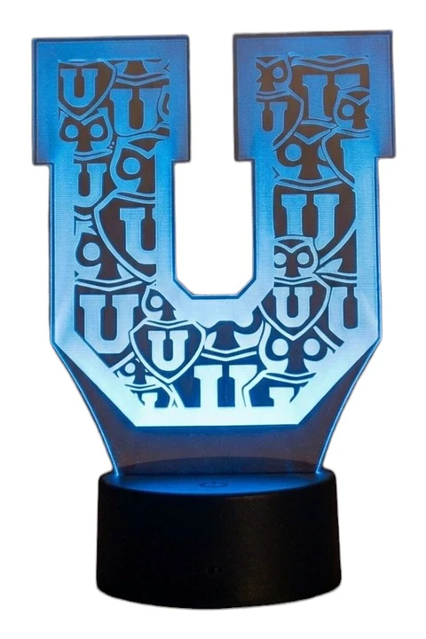 Lampara 3D Universidad de Chile de 7 colores