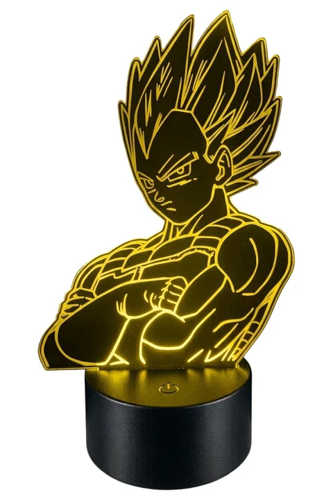Lampara 3D Busto de Vegeta de 7 colores