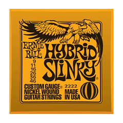 Cuerdas Guitarra Eléctrica Ernie Ball Hybrid Slinky 9-46 P02222