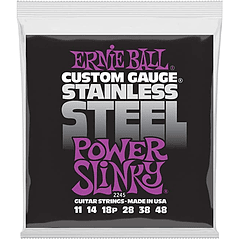 Cuerdas Guitarra Electrica Ernie Ball Power Slinky Stainless Steel 11-48 P02245 