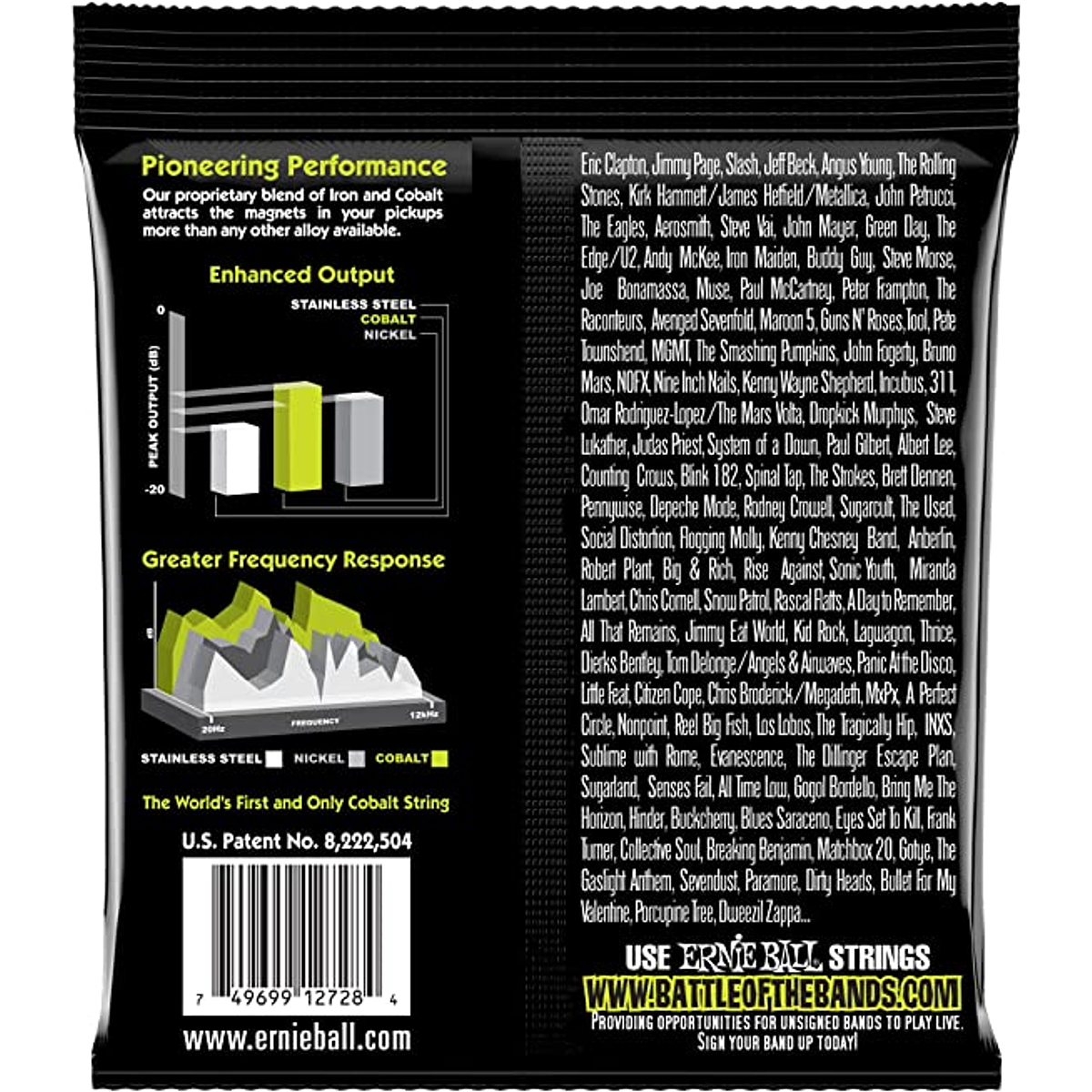 Cuerdas Guitarra Eléctrica Ernie Ball Regular Slinky Cobalt