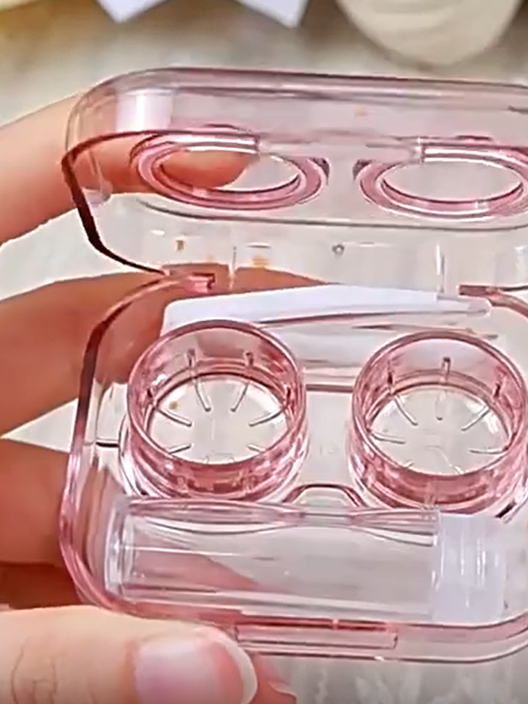 Estuches lentes de contacto transparente 2