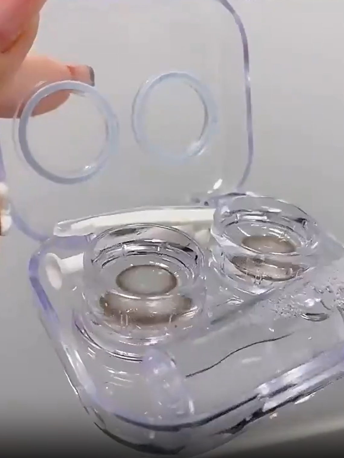 Estuches lentes de contacto transparente 4