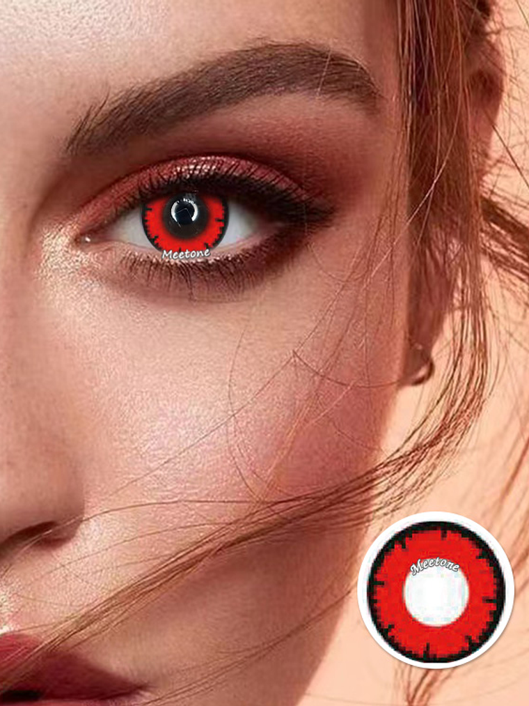 Lentes de contacto Rojo en red 4