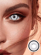 Lentes de contacto Blanco con aro - Miniatura 1