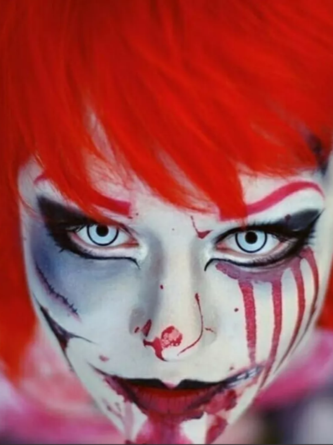 Lentes de contacto Blanco con aro 3