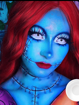 Lentes de contacto Blanco sin bordes