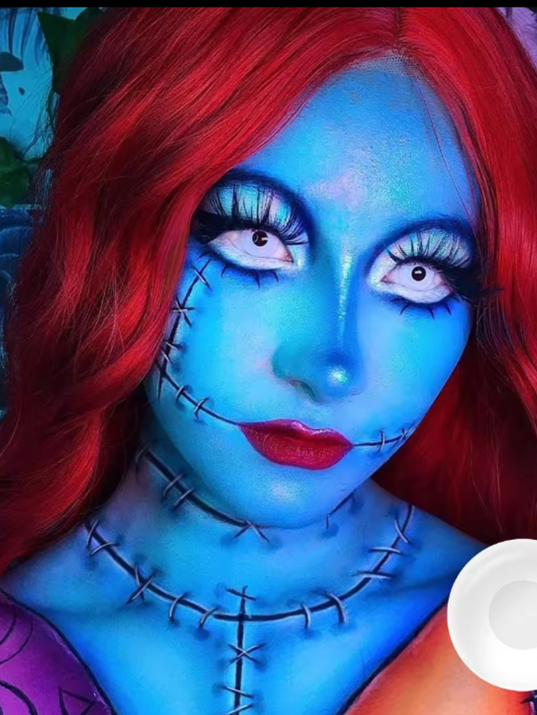 Lentes de contacto Blanco sin bordes 1