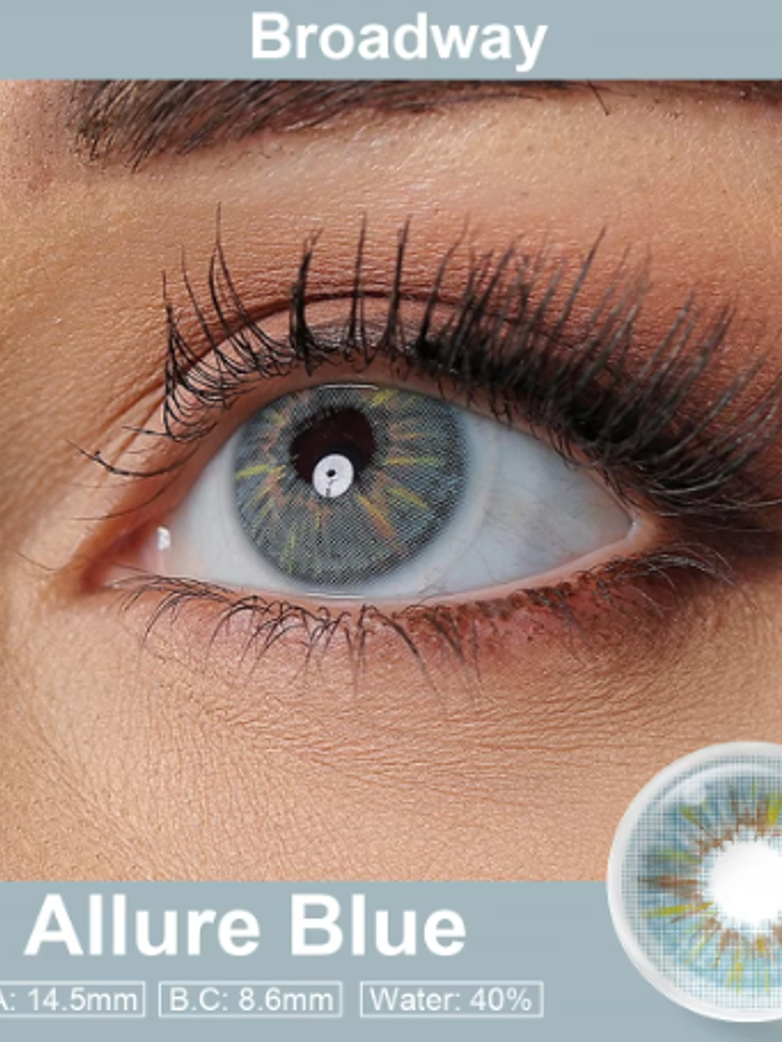 Lentes de contacto Allure Blue Broadway 2