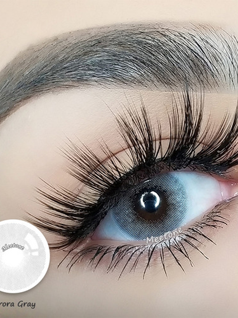 Lentes De Contacto  Color Meetone -aurora Gray 2