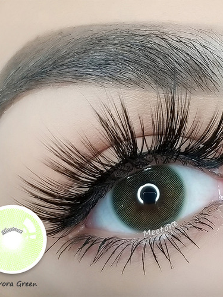 Lentes De Contacto  Color Meetone - Aurora Green 3