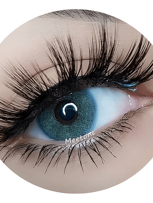Lentes De Contacto  Color Meetone - Aurora Medium Blue