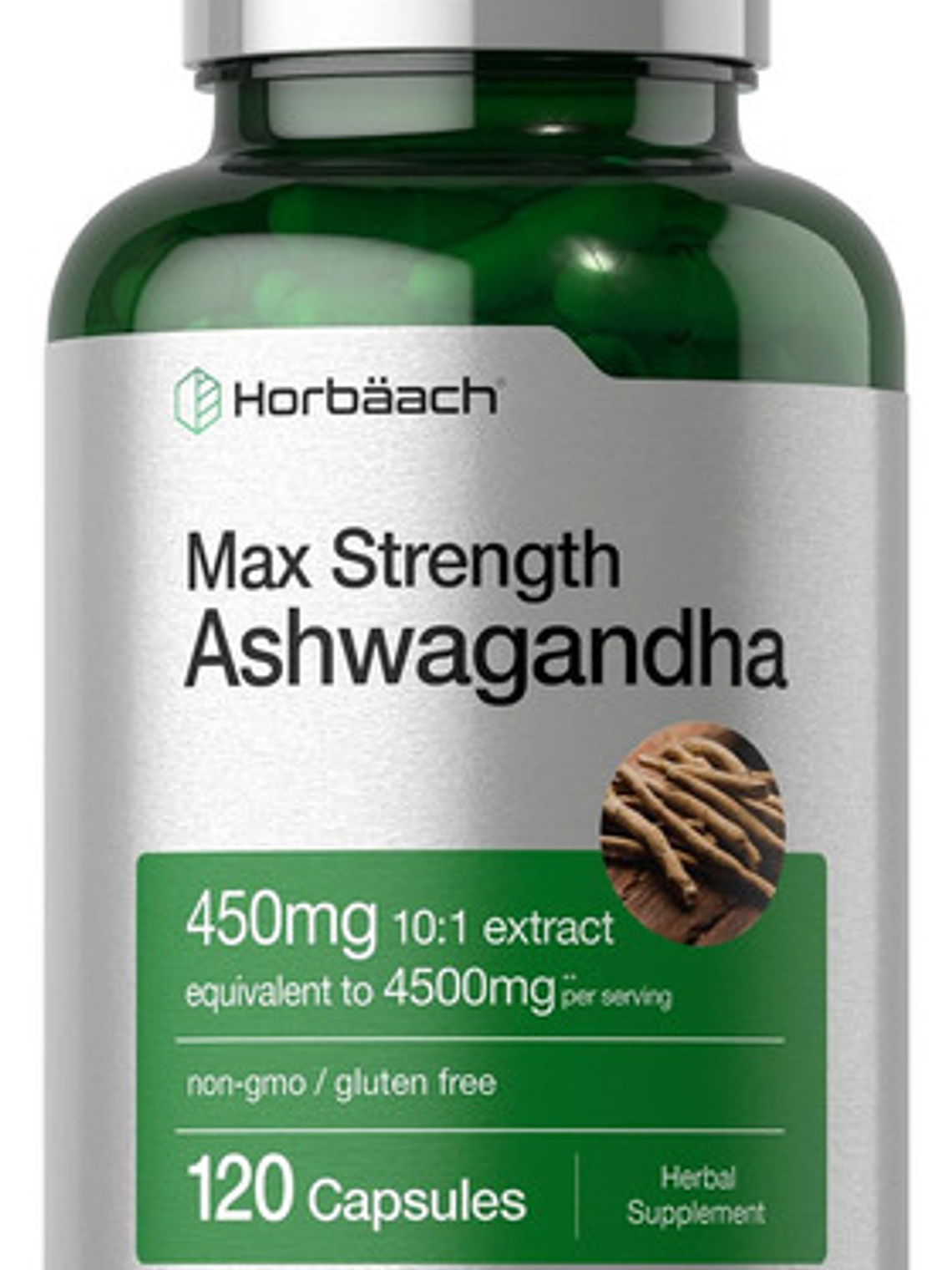 Max Strength Ashwagandha | 4500 Mg En 3 Caps | 150 Mg De Extracto 10:1 (equiv A 1500 Mg) X Cápsula | 120 Caps 1