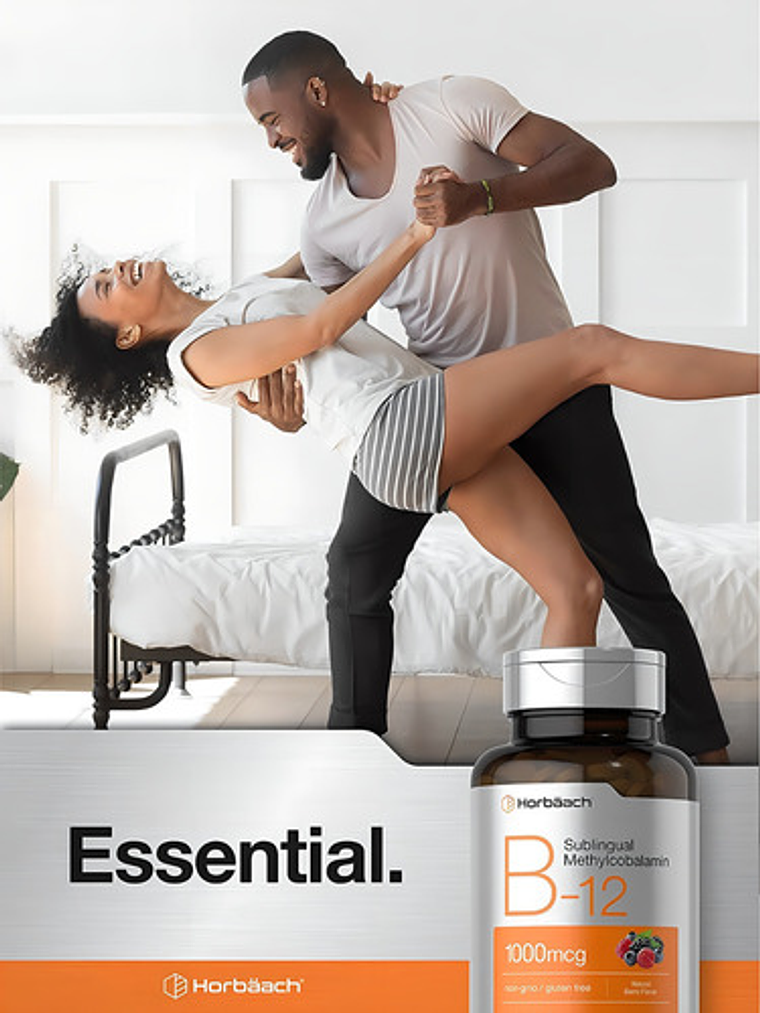 Vitamina B12 Sublingual 5000mcg 120 Tabletas Horbaach 6