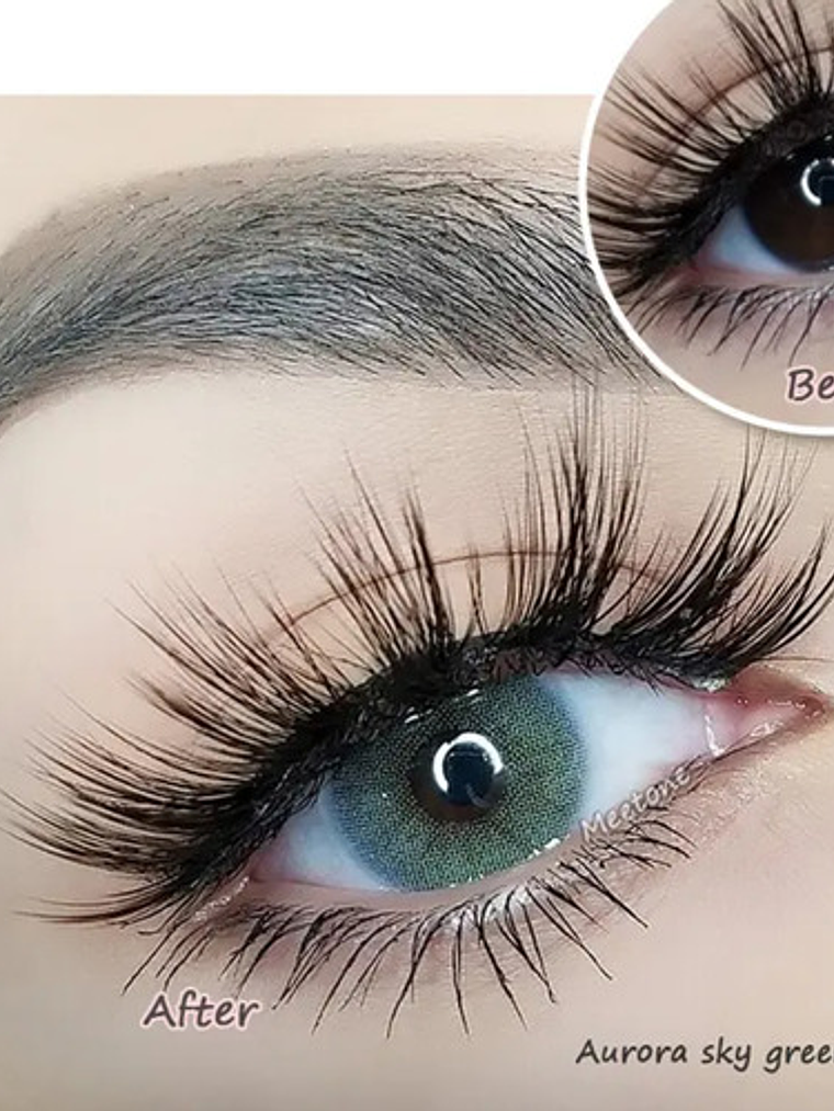 Lentes De Contacto  Color Meetone - Aurora Sky Green 2