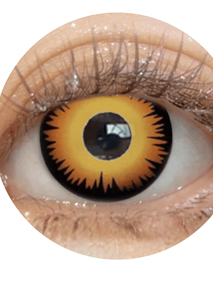 Lentes De Contacto Halloween, Cosplay Anime wolf ojo naranja