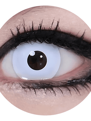 Lentes De Contacto Halloween, Cosplay Anime- Blanco