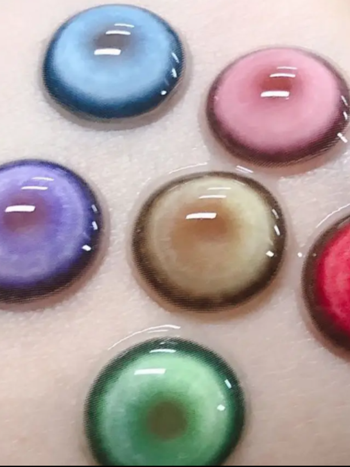 Lentes De Contacto Halloween, Cosplay Anime Cyber azul 2