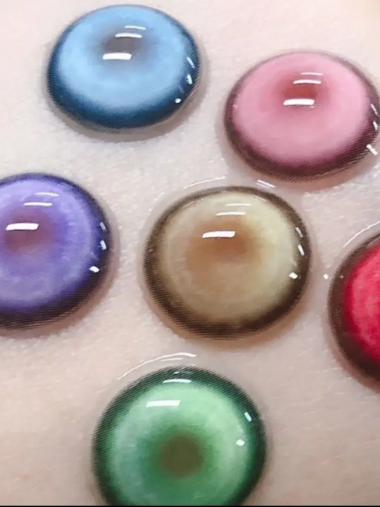 Lentes De Contacto Halloween, Cosplay Anime Cyber azul 2